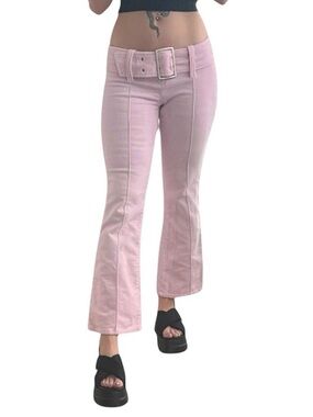 BONGO Light Pink Corduroy Flare Pants